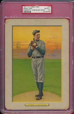 T3 TURKEY RED #19 ADDIE JOSS, CHECKLIST BACK - PSA 2.5-image