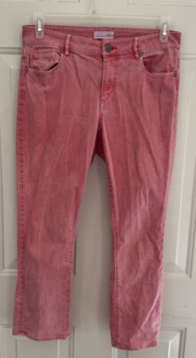 Ann Taylor Loft Made and Loved Legging 10 Skinny Stretch Pants Jeans Coral-image
