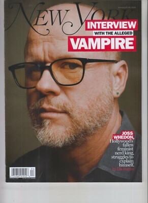 JOSS WHEDON NEW YORK MAGAZINE JANUARY 17 2022 NO LABEL -image