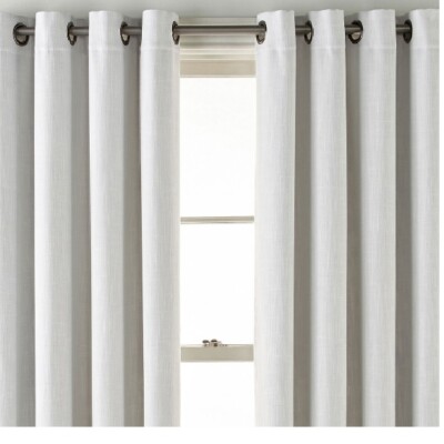 JC Penney Sullivan 50 X 120 Blackout Grommet Curtain Panel Greyish Cool white-image
