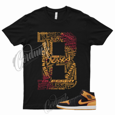 BLESSED Shirt to Match  1 Mid Fat Tongue Black SE Vivid Orange Cardinal Red Kids-image