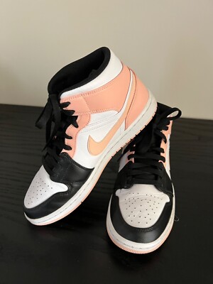EUC! Nike Air Jordan 1 Mid Artic Orange Unisex Women's 10/Mens size 8.5-image