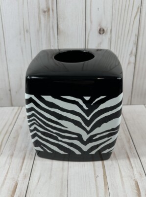 Creative Bath Products Zebra Bath Tissue Box Holder/Cover-image