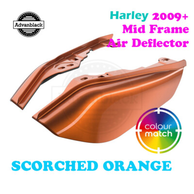 Scorched Orange Mid-Frame Air Deflector For 2009+ Harley Street Road Electra-image