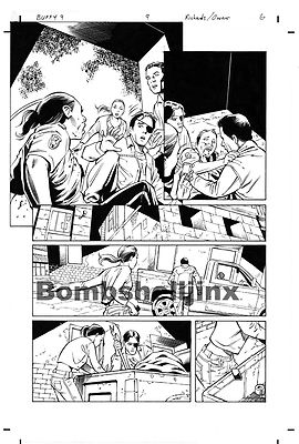 Dark Horse Joss Whedon's BUFFY 9 #9 Page 6 Original Art -- Richards  and Owens-image