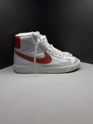 Size 9.5 - Nike Blazer '77 Mid White Orange W-image