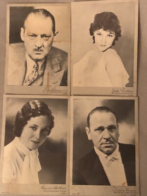 c1930s MGM 5x7” Movie Premiere Cards Barrymore Jean Parker Maureen O’Sullivan-image
