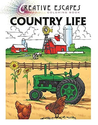 CREATIVE ESCAPES COLORING BOOK: COUNTRY LIFE By Racehorse Publishing-image