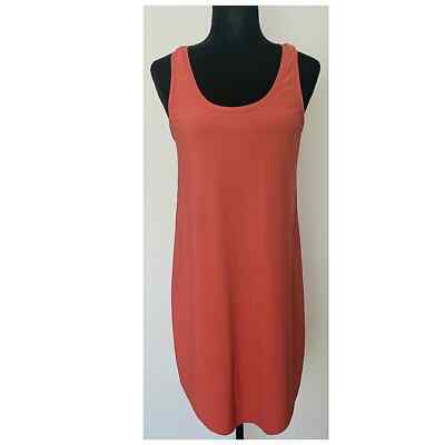 LEITH ORANGE TANK SHIFT DRESS-image
