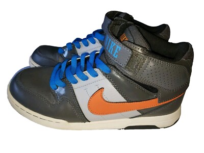 Nike Morgan Mid 2 - Mid II Jr Grey - Orange and Blue, 407716-084, Boys Size 6Y-image