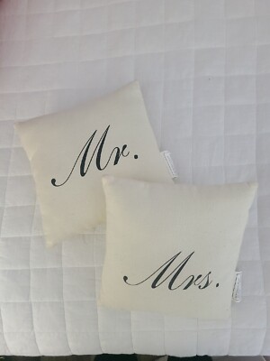 Pillows Wedding Mr & Mrs Bride Groom Gift-image