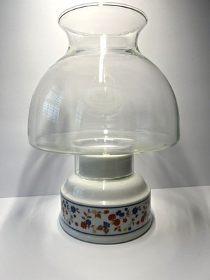 Floral Berries CCCC Japan Candle or Votive holder with  Hurricane Glass Top-image
