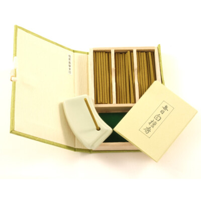 Japanese SANDALWOOD Incense Sticks Gourmet Joss Stick Gift Set Mainichi Byakudan-image