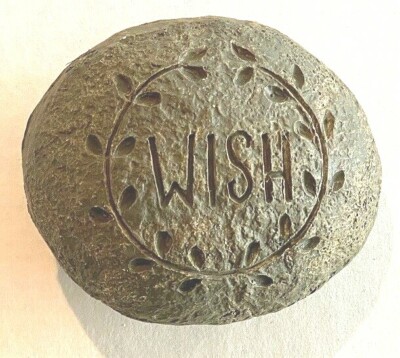 Creative Co-Op Resin Inspirational Message Stone Rock 