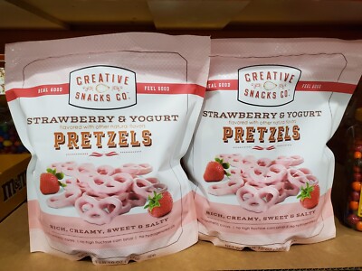 Creative Snacks Co Strawberry & Yogurt Pretzles 1 Lb 10 Ounce Kosher, 2-PACK -image