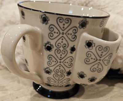 Creative co-op coffee tea mug with tea bag holder-image