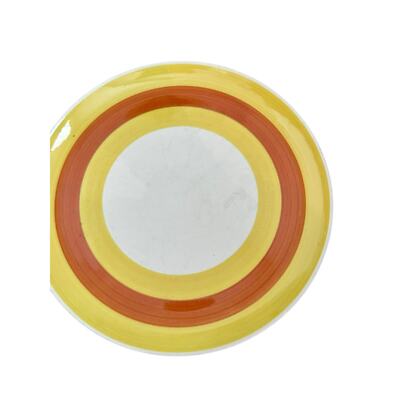 Swirl Orange Kasuga Japan Ceramic Dinner Plate-image