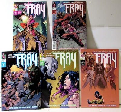 Fray Lot of 5 #1, 2, 3, 4, 5 (2001) Dark Horse Comics Joss Whedon 1st Print-image