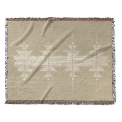 MESA CHAMOIS Woven Throw Blanket with Fringe By Kavka-image