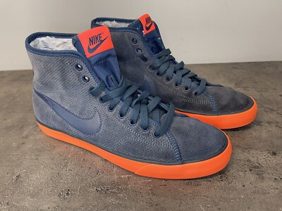 Nike Primo Court Women's Size 8.5 Mid Top Sneakers Blue/ Orange Mens 6.5-image