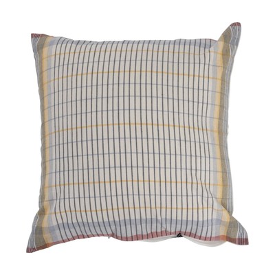 Woven Cotton Plaid Pillow, 18