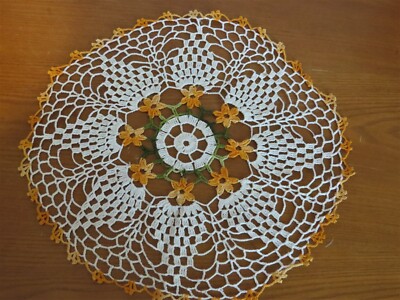 Vintage Hand Crocheted Doily 10