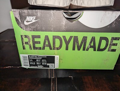 New Nike Blazer Mid x Readymade Black Cz3589-001 Men's Size 14 DS -image