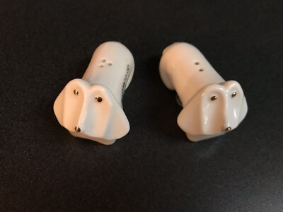 Creative Co-op Basset Hound Dachshund Dog Salt & Pepper Shaker Set-image