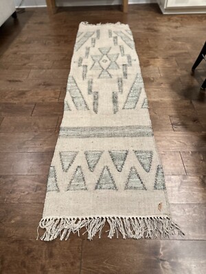 Creative Co-op 8' Lx2' W Handwoven Wool Rug Runner-image