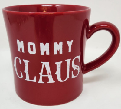 Mommy Claus Stoneware Red White Mug Coffee Tea Cocoa Creative Co-Op-image