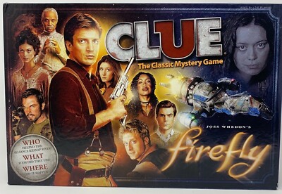 Joss Whedon's Firefly Clue The Classic Mystery Board Game Hasbro NEW OPEN BOX!-image