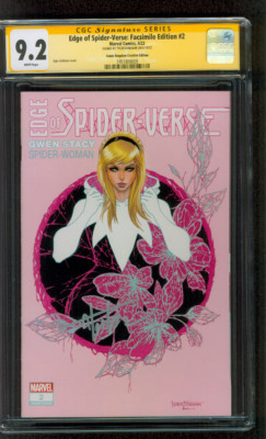 Edge of SPIDER Verse 2 CGC 9.2 1st Spider Gwen Stacy CK Kirkham Variant 4/22-image