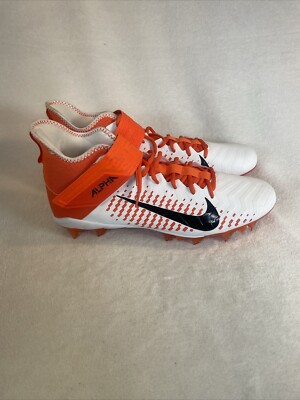 New Nike Alpha Menace Pro 2 Mid Football Cleats Mens 15 Orange White BV3945-103-image