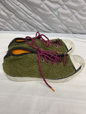 Converse Shoes Womens 8 Jack Purcell Green Unisex Men’s 6.5 JP Pro Mid Mossy-image