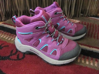Merrill Pink Oakcreek Mid Hiking Trail Sneakers Boot MK164769 Girls 12.0M-image