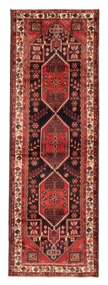 Vintage Hand-knotted Runner Rug 3'9
