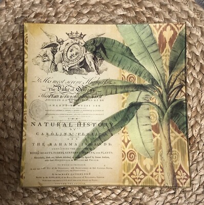 WILLIAMSBURG CREATIVE CO-OP GARDEN STORY COLLECTIONS-8” SQUARE PLATE WITH TREE-image