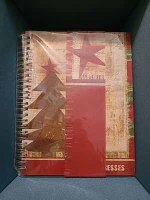 Deck The Halls Christmas Card Address Book Tabs Spiral-bound New 9