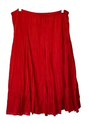 Women’s Larry Levine Orange Skirt Size XL-image