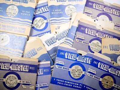 View-master Hand-Lettered EARLY Vintage reels #59-251 - your choice-image