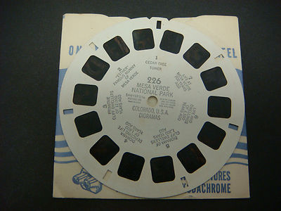 Sawyer's Viewmaster Reel,Mesa Verde Nat'l Park Colorado, USA Dioramas  #226-image