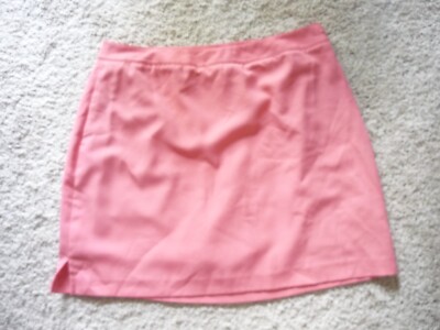 E.P. PRO GOLF  SKORT  SZ 14-- SKIRT-SHORTS ARE UNDER--CORAL-image