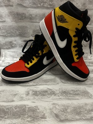 Nike Air Jordan 1 Mid SE Amarillo Yellow Orange Men’s Size 8 Retro 852542-087-image