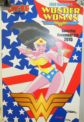 Wonder Woman Joss Whedon script reading Poster Print artist signed numbered-image