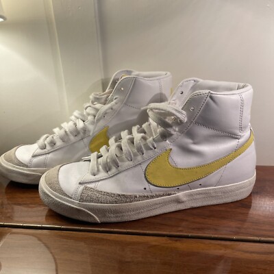 Size 9 - Nike Blazer '77 Essential Mid White Opti Yellow W-image