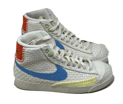 Nike Blazer Mid 77 Next Nature Hemp Sail White  Blue DV2173-100 Womens sz 9.5-image