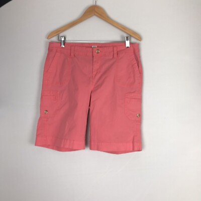 Canyon River Blue Salmon/orange Bermuda Cargo Style shorts size 10/ 6 Pockets-image