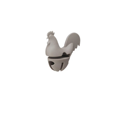 Creative Co-op Grey Silicone Rooster Spoon Rest-image