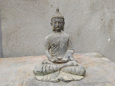 Old tibet buddhism Fane Joss bronze Sakyamuni Shakyamuni Amitabha Buddha Statue-image