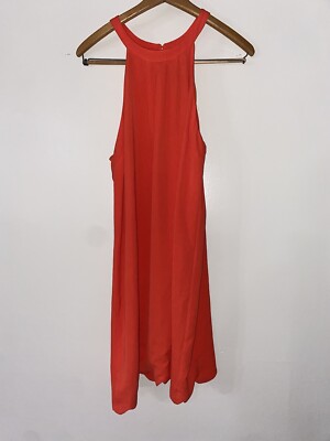 Papermoon Halter Top Orange Dress - Size M - NWT-image